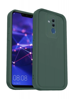 Newface Huawei Mate 20 Lite Kılıf Viera Silikon - Koyu Yeşil