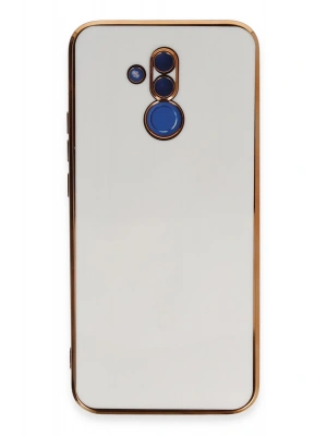 Newface Huawei Mate 20 Lite Kılıf Volet Silikon - Beyaz