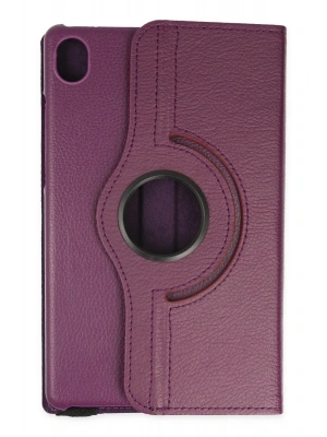 Newface Huawei MatePad SE 11 Kılıf 360 Tablet Deri Kılıf - Mürdüm