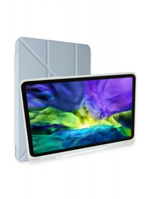 Newface Huawei MatePad SE Kılıf Kalemlikli Mars Tablet Kılıfı - Mavi