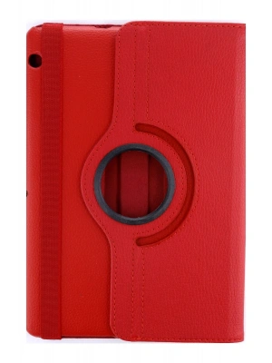 Newface Huawei MediaPad T3 10 / 9.6 Kılıf 360 Tablet Deri Kılıf - Kırmızı