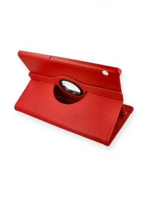 Newface Huawei MediaPad T5 10 Kılıf 360 Tablet Deri Kılıf - Kırmızı