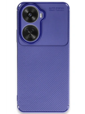 Newface Huawei Nova 12 SE Kılıf Auto Focus Karbon Kapak - Lacivert