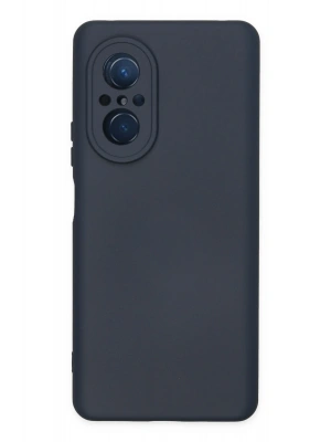 Newface Huawei Nova 9 SE Kılıf Nano içi Kadife Silikon - Lacivert