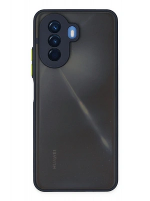 Newface Huawei Nova Y70 Kılıf Montreal Silikon Kapak - Lacivert