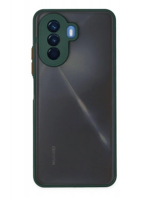 Newface Huawei Nova Y70 Kılıf Montreal Silikon Kapak - Yeşil