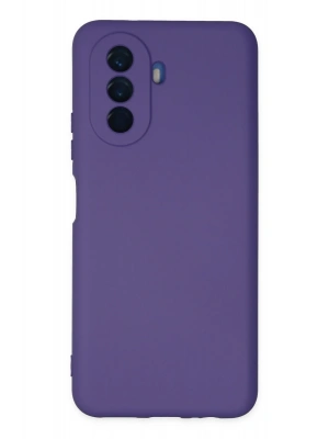 Newface Huawei Nova Y70 Kılıf Nano içi Kadife Silikon - Mor