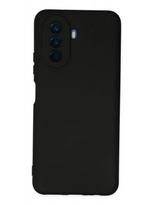 Newface Huawei Nova Y70 Kılıf Nano içi Kadife Silikon - Siyah