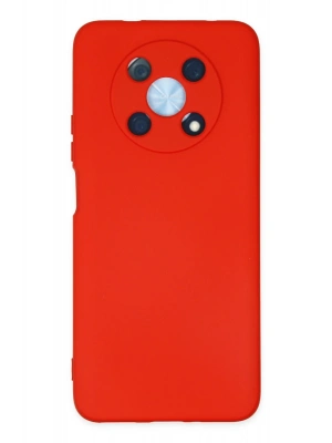 Newface Huawei Nova Y90 Kılıf Nano içi Kadife Silikon - Kırmızı