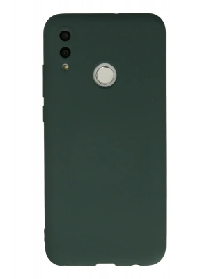 Newface Huawei P Smart 2019 Kılıf Nano içi Kadife Silikon - Koyu Yeşil