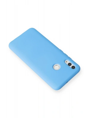 Newface Huawei P Smart 2019 Kılıf Nano içi Kadife Silikon - Mavi