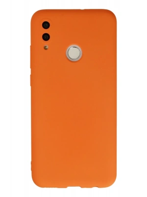 Newface Huawei P Smart 2019 Kılıf Nano içi Kadife Silikon - Turuncu