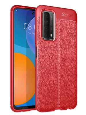 Newface Huawei P Smart 2021 Kılıf Auto Focus Kapak - Kırmızı