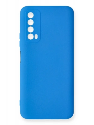 Newface Huawei P Smart 2021 Kılıf Nano içi Kadife Silikon - Mavi