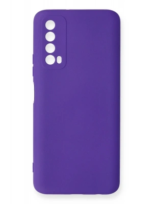 Newface Huawei P Smart 2021 Kılıf Nano içi Kadife Silikon - Mor