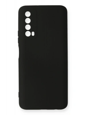 Newface Huawei P Smart 2021 Kılıf Nano içi Kadife Silikon - Siyah