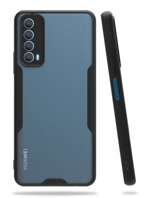 Newface Huawei P Smart 2021 Kılıf Platin Silikon - Siyah