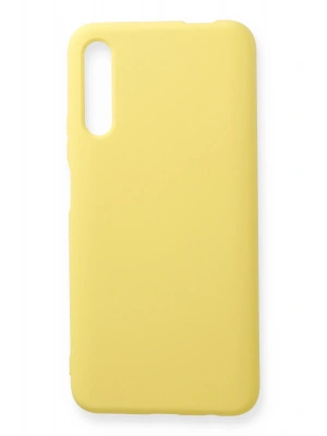 Newface Huawei P Smart Pro / Y9S Kılıf Nano içi Kadife Silikon - Sarı
