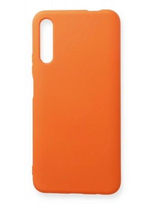 Newface Huawei P Smart Pro / Y9S Kılıf Nano içi Kadife Silikon - Turuncu