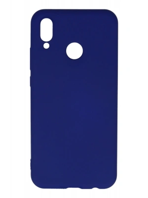 Newface Huawei P20 Lite Kılıf Nano içi Kadife Silikon - Koyu Mavi