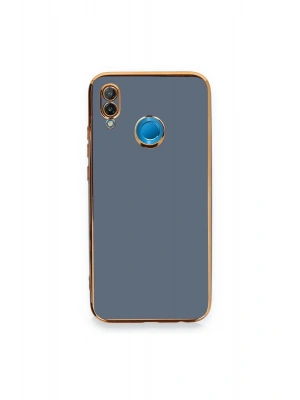 Newface Huawei P20 Lite Kılıf Volet Silikon - Mavi