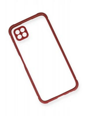 Newface Huawei P40 Lite Kılıf Miami Şeffaf Silikon - Fuşya