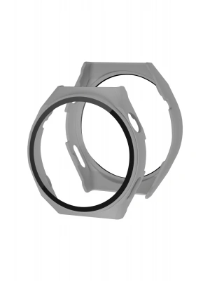 Newface Huawei Watch GT3 Pro 43mm Dota Camlı Kasa Ekran Koruyucu - Gri