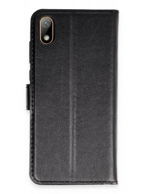 Newface Huawei Y5 2019 Kılıf Trend S Plus Kapaklı Kılıf - Siyah