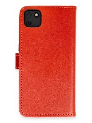 Newface Huawei Y5P Kılıf Trend S Plus Kapaklı Kılıf - Kırmızı