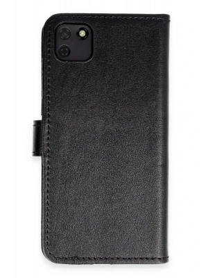 Newface Huawei Y5P Kılıf Trend S Plus Kapaklı Kılıf - Siyah