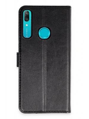 Newface Huawei Y6 Prime Kılıf Trend S Plus Kapaklı Kılıf - Siyah