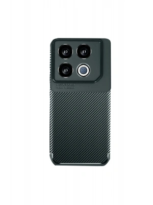 Newface İnfinix GT 20 Pro Kılıf Auto Focus Karbon Kapak - Koyu Yeşil