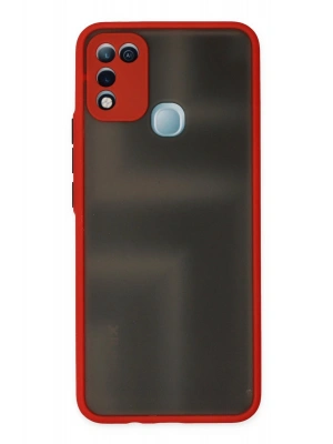 Newface İnfinix Hot 10 Play Kılıf Montreal Silikon Kapak - Kırmızı