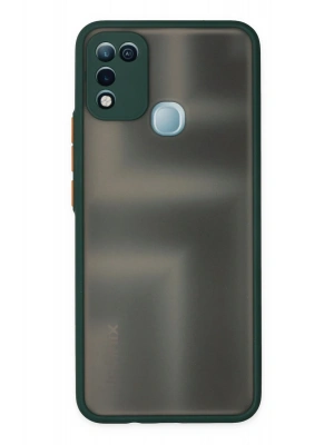 Newface İnfinix Hot 10 Play Kılıf Montreal Silikon Kapak - Yeşil