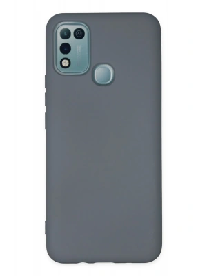 Newface İnfinix Hot 10 Play Kılıf Nano içi Kadife Silikon - Gri