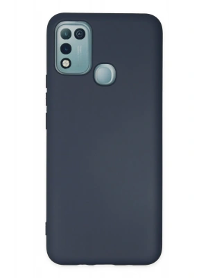 Newface İnfinix Hot 10 Play Kılıf Nano içi Kadife Silikon - Lacivert