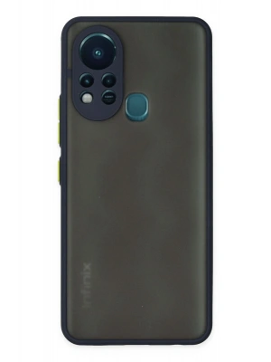 Newface İnfinix Hot 11s Kılıf Montreal Silikon Kapak - Lacivert