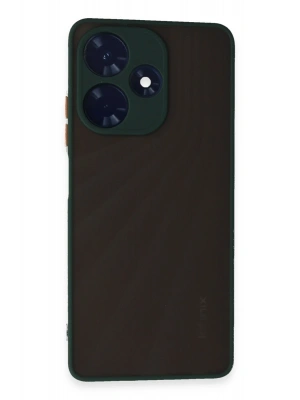 Newface İnfinix Hot 30 4G Kılıf Montreal Silikon Kapak - Yeşil