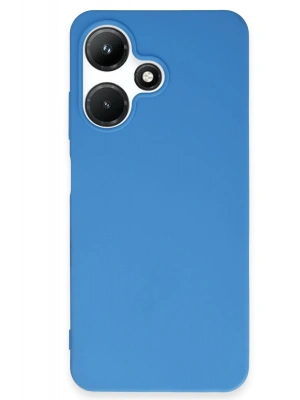 Newface İnfinix Hot 30i Kılıf First Silikon - Mavi