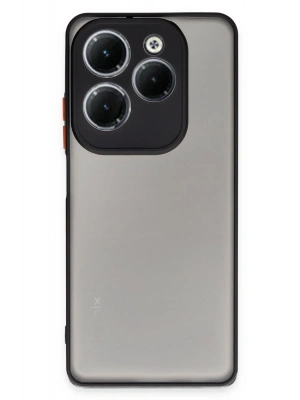 Newface İnfinix Hot 40 Pro Kılıf Montreal Silikon Kapak - Siyah