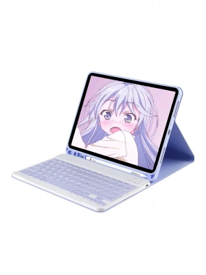 Newface iPad 10.2 (9.nesil) Kılıf KC01 Smart Klavyeli Tablet Kılıfı - Lila