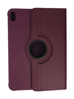 Newface iPad 2022 10.9 (10.nesil) Kılıf 360 Tablet Deri Kılıf - Mürdüm