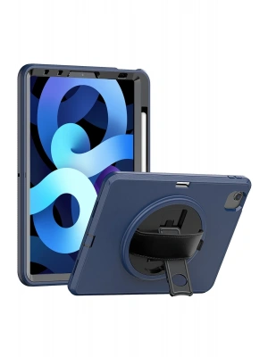 Newface iPad 2022 10.9 (10.nesil) Kılıf Hand Strap Tablet Kılıfı - Lacivert