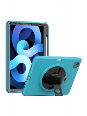 Newface iPad 2022 10.9 (10.nesil) Kılıf Hand Strap Tablet Kılıfı - Turkuaz