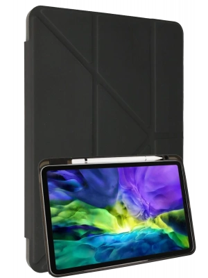 Newface iPad 2022 10.9 (10.nesil) Kılıf Kalemlikli Mars Tablet Kılıfı - Koyu Gri