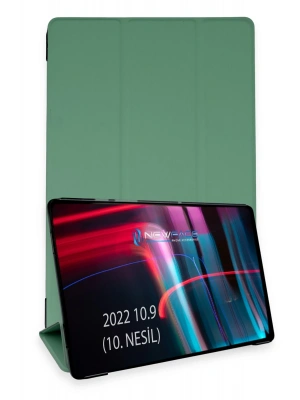 Newface iPad 2022 10.9 (10.nesil) Kılıf Tablet Smart Kılıf - Koyu Yeşil