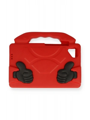 Newface iPad 4 9.7 Kılıf Like Stantlı Tablet Silikon - Kırmızı