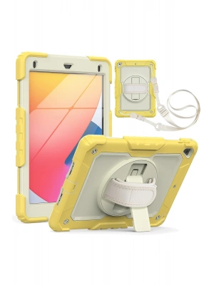 Newface iPad 5 Air 9.7 Kılıf Strap New Tablet Kapak - Sarı