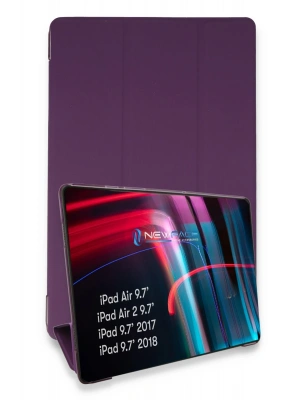 Newface iPad 5 Air 9.7 Kılıf Tablet Smart Kılıf - Mor