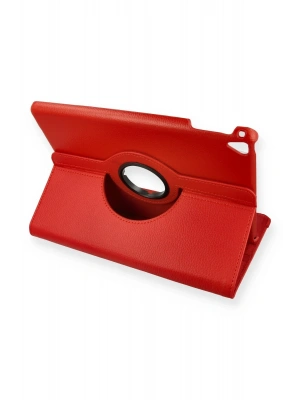 Newface iPad 9.7 (2018) Kılıf 360 Tablet Deri Kılıf - Kırmızı